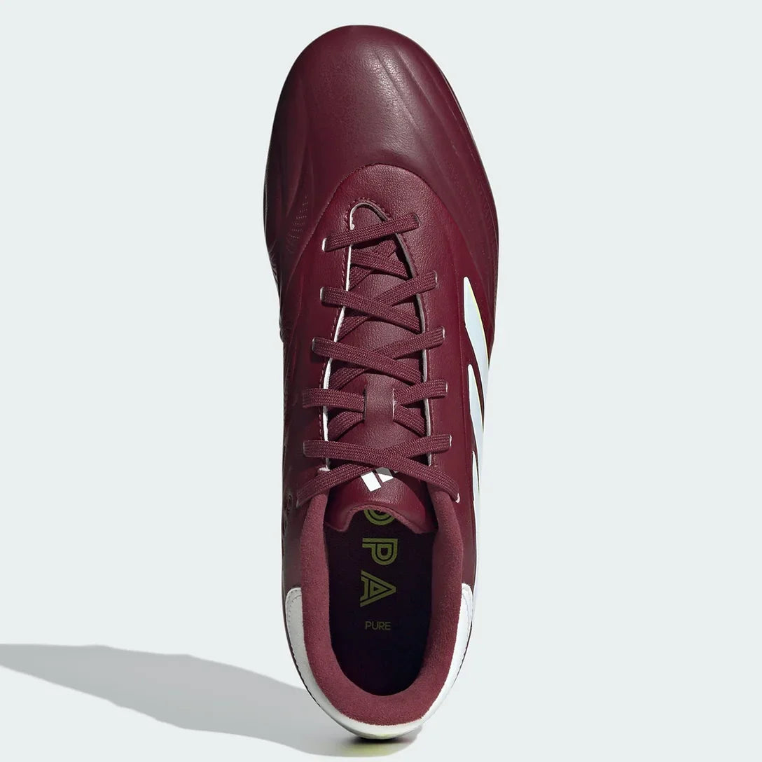 Chuteira Campo Adidas Copa Pure 23 Acad Unissex - Vinho+Branco