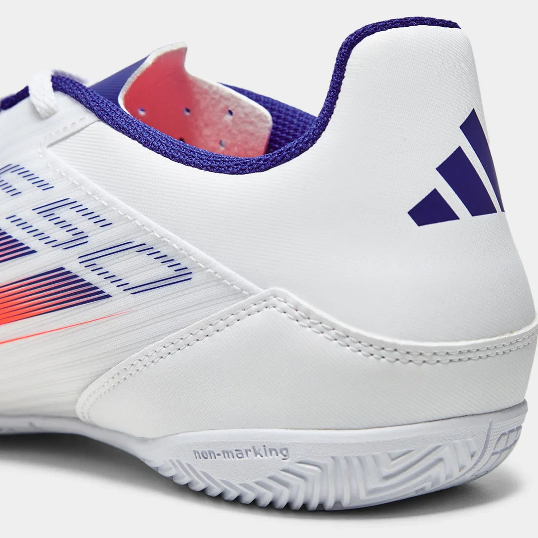 Chuteira Futsal Adidas F50 Club Unissex - Branco+Vermelho