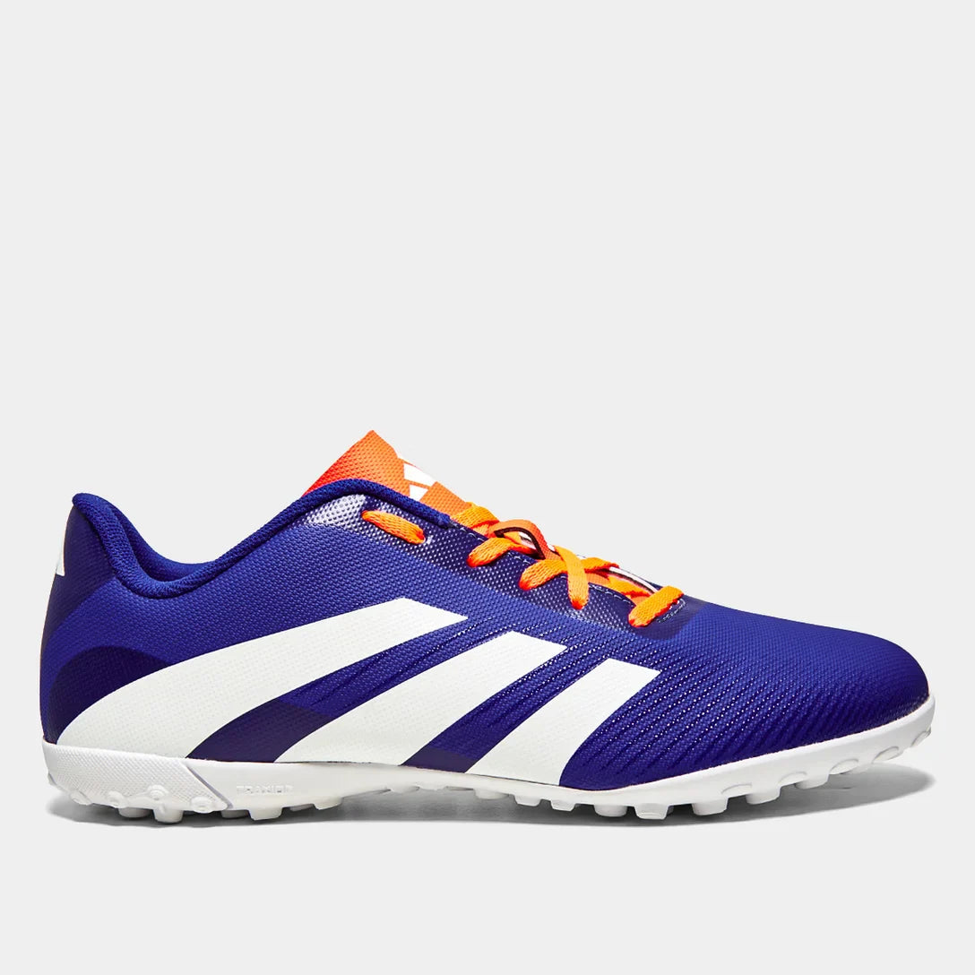Chuteira Society Adidas Predator Artilheira 24 Unissex - Azul+Branco
