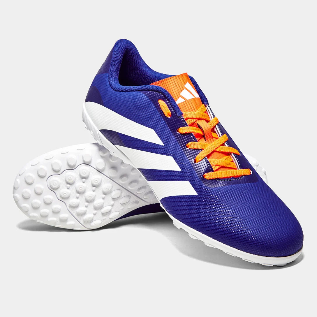 Chuteira Society Adidas Predator Artilheira 24 Unissex - Azul+Branco