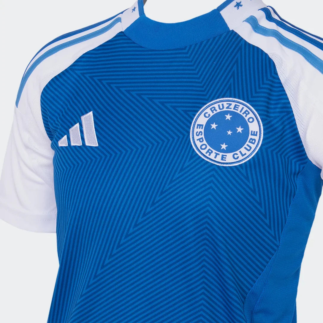 Camisa Cruzeiro Infantil I 25/26 s/n Torcedor Adidas - Azul