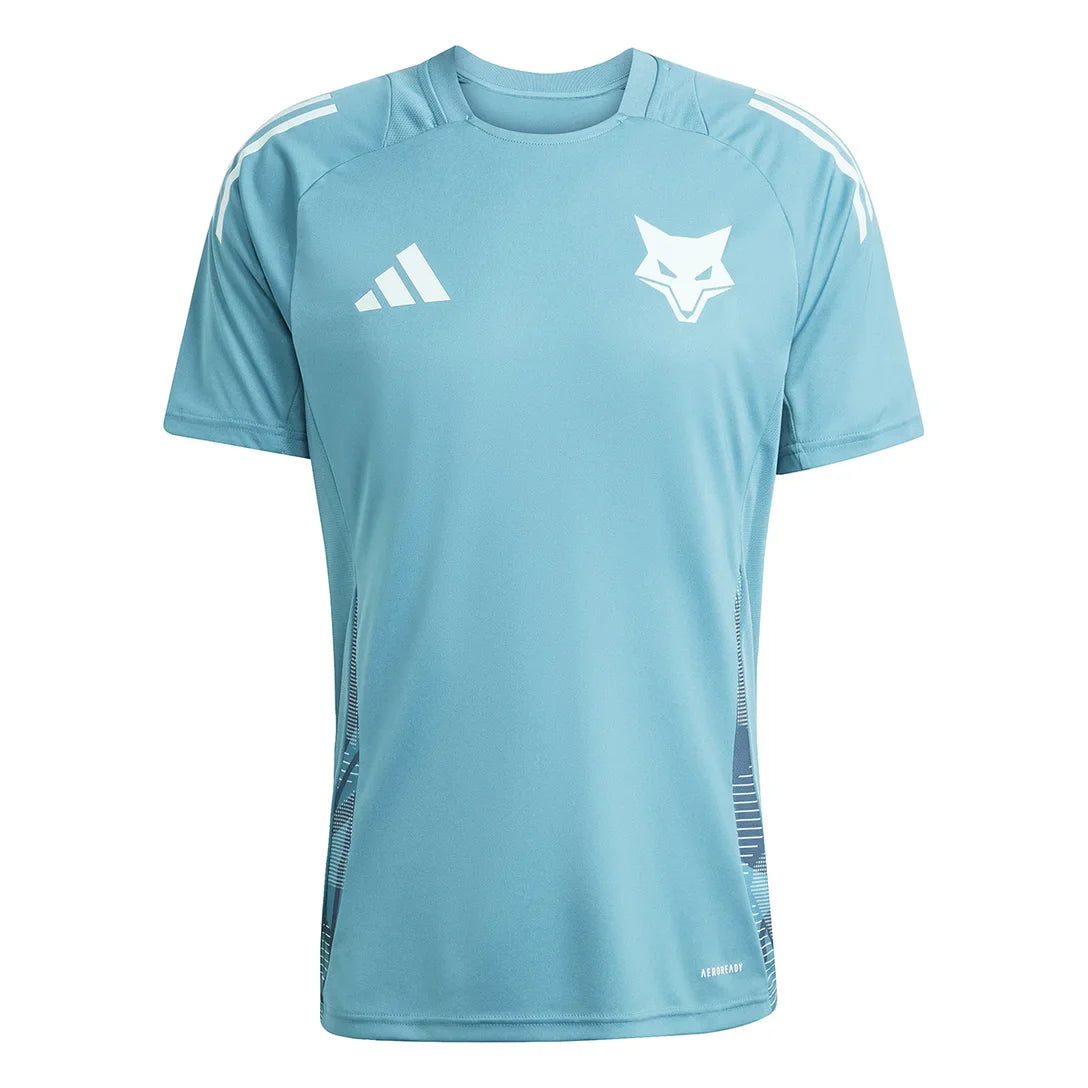 Camisa Cruzeiro 25/26 Treino Adidas Masculina - Azul Turquesa+Branco