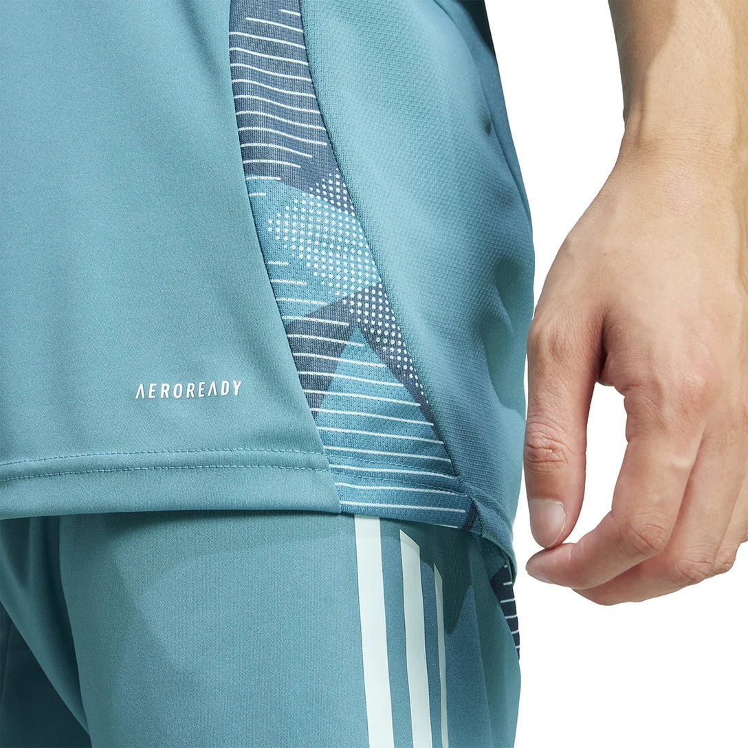 Camisa Cruzeiro 25/26 Treino Adidas Masculina - Azul Turquesa+Branco