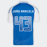 Camisa Cruzeiro I 25/26 - João Marcelo nº 43 - Torcedor Adidas Masculina - Azul