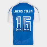 Camisa Cruzeiro I 25/26 - Lucas Silva nº 16 - Torcedor Adidas Masculina - Azul