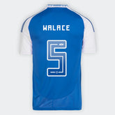 Camisa Cruzeiro I 25/26 - Walace nº 5 - Torcedor Adidas Masculina - Azul