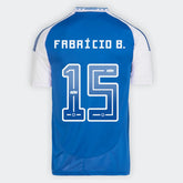 Camisa Cruzeiro I 25/26 - Fabrício B. nº 15 - Torcedor Adidas Masculina - Azul