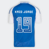 Camisa Cruzeiro I 25/26 - Kaio Jorge nº 19 - Torcedor Adidas Masculina - Azul