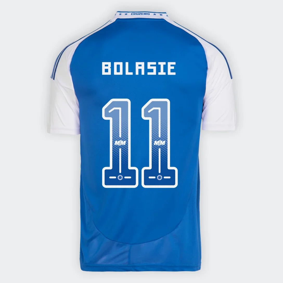 Camisa Cruzeiro I 25/26 - Bolasie nº 11 - Torcedor Adidas Masculina - Azul