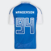 Camisa Cruzeiro I 25/26 - Wanderson nº 94 - Torcedor Adidas Masculina - Azul