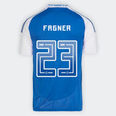 Camisa Cruzeiro I 25/26 - Fagner nº 23 - Torcedor Adidas Masculina - Azul