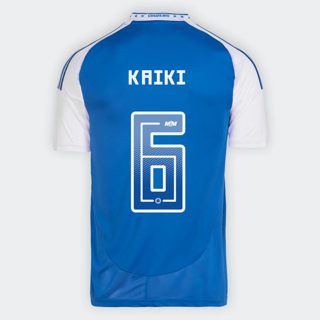 Camisa Cruzeiro I 25/26 - Kaiki nº 6 - Torcedor Adidas Masculina - Azul