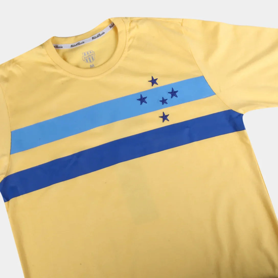 Camisa Cruzeiro RetrôMania 1976 Goleiro Masculina - Amarelo