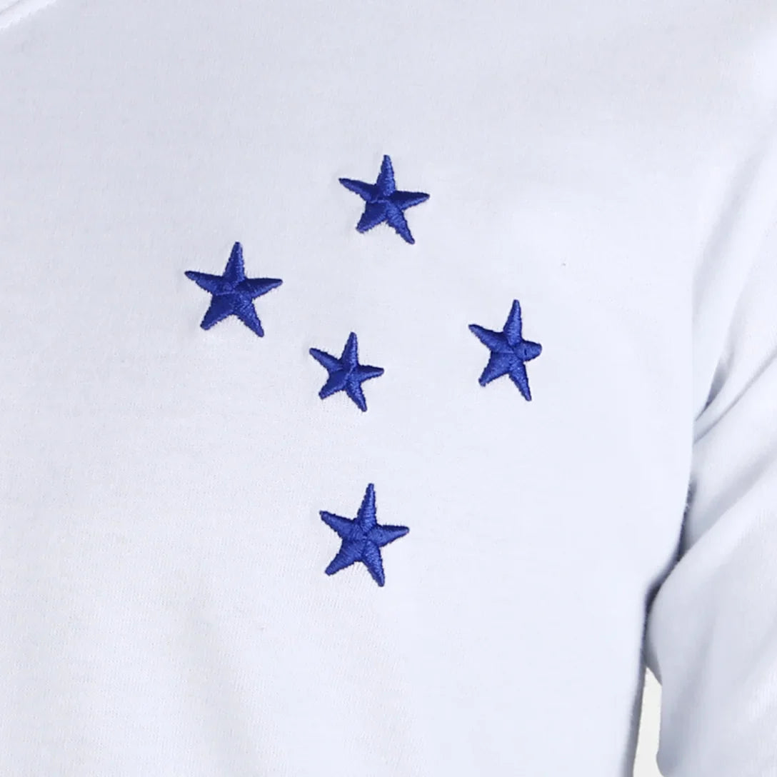 Camisa Cruzeiro RetrôMania Libertadores 1976 II Masculina - Branco