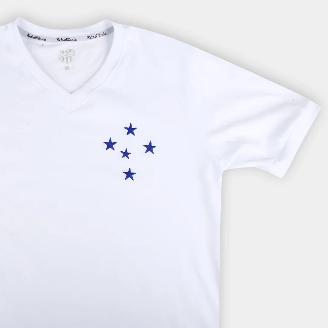 Camisa Cruzeiro RetrôMania Libertadores 1976 II Masculina - Branco