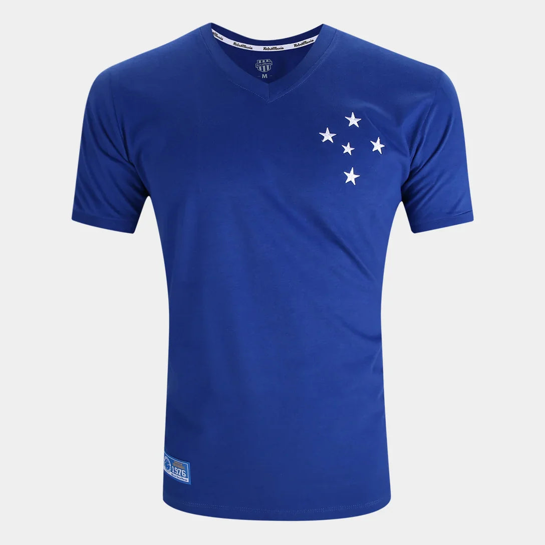 Camisa Cruzeiro RetrôMania Libertadores 1976 I Masculina - Azul