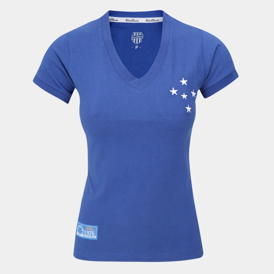 Camisa Cruzeiro RetrôMania Libertadores 1976 I Feminina - Azul