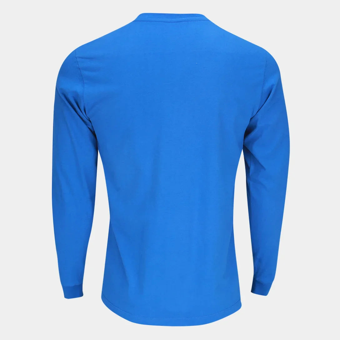 Camisa Cruzeiro RetrôMania Libertadores 1976 Manga Longa Masculina - Azul