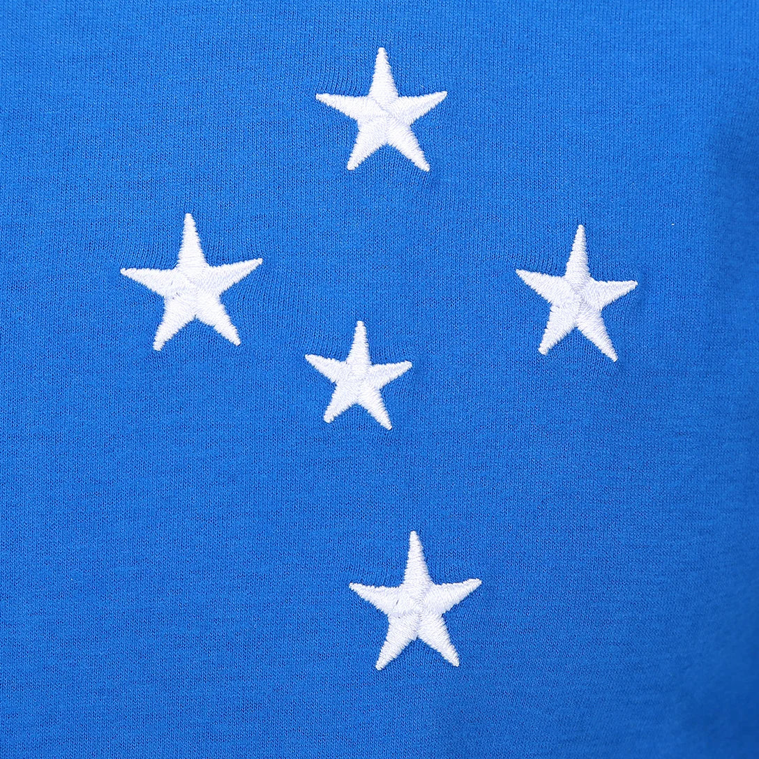 Camisa Cruzeiro RetrôMania Libertadores 1976 Manga Longa Masculina - Azul