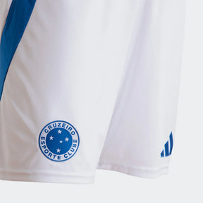 Calção Cruzeiro I 25/26 Adidas Masculino - Branco
