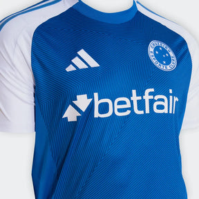 Camisa Cruzeiro I 25/26 s/n Torcedor Adidas Masculina - Azul