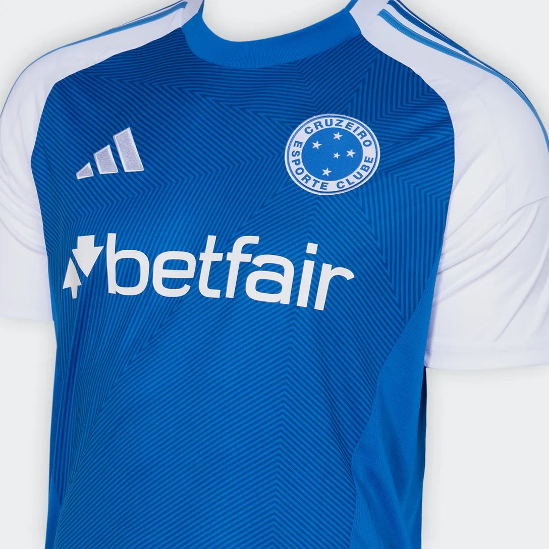 Camisa Cruzeiro I 25/26 s/n Torcedor Adidas Masculina - Azul